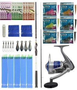 Yek Outdoor Hazır Tekne Oltası Seti Okuma Wave Boat 180H 2 Parça Tekne Kamışı&Kendo Sea Power 6000 Olta Makinesi