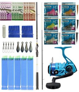 Yek Outdoor Hazır Tekne Oltası Seti Okuma Wave Boat 180H 2 Parça Tekne Kamışı&Kendo Ocean Cast 7000 Olta Makinesi