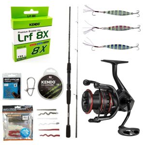 YekOutdoor LRF Olta Seti Okuma Wave Power 228 cm 2-12 gr Lrf Kamışı&Okuma Ceymar HD CHD-2500HA Matt Black 7+1BB Olta Makinesi