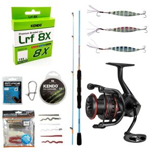 YekOutdoor LRF Olta Seti Okuma Fuel Spin 228 cm 2-12 gr Lrf Kamışı&Okuma Ceymar HD CHD-2500HA Matt Black 7+1BB Olta Makinesi