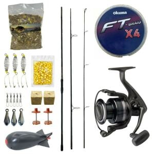 Yek Outdoor Profesyonel Sazan Olta Seti Prologic C-Series 390 cm 3 Parça&Dam Quick Darkside 4 6000S FD 3+1BB Olta Makinesi