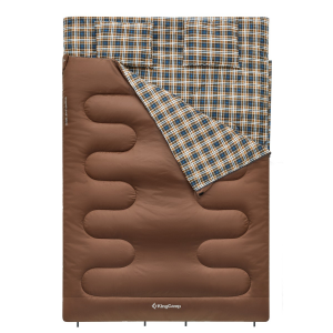 KingCamp Snowflake 300-D Ultra Çift Kişilik Uyku Tulumu Coffee