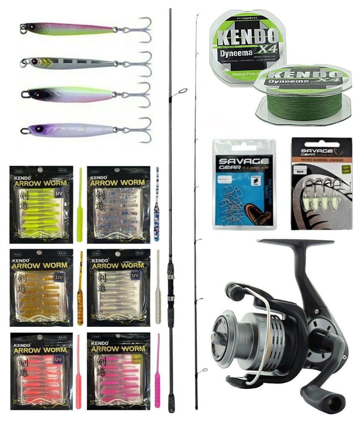 YekOutdoor FireWorm LRF Seti Okuma Wave Up Spin 180cm 3-14gr 2 Parça Olta Kamışı&Okuma Revenger RV-25 FD Olta Makinesi