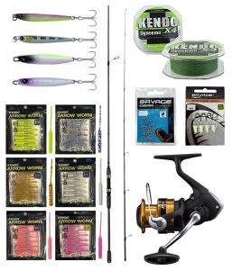 YekOutdoor FireWorm LRF Seti Okuma Wave Up Spin 213cm 1-10gr 2 Parça Olta Kamışı&Shimano Makina FX 1000 FC