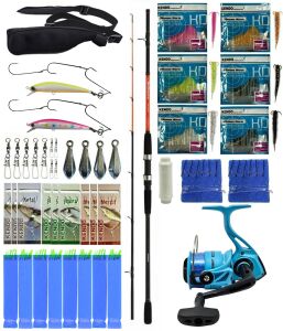 Yek Outdoor Hazır Tekne Oltası Seti Shimano Kamış Sonora Boat Quiver 1,50m 50-150g 2pc&Kendo Ocean Cast 6000 Olta Makinesi