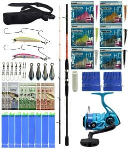 Yek Outdoor Hazır Tekne Oltası Seti Shimano Kamış Sonora Boat Quiver 2,10m 50-150g 2pc&Kendo Ocean Cast 7000 Olta Makinesi