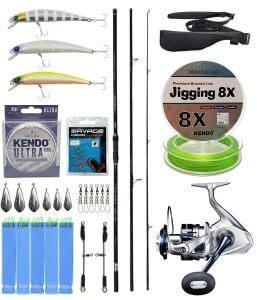 YekOutdoor Yüksek Performans Okuma Ceymar Surf 4,30 m 100-250 gr 3 Parça Surf Kamışı&Shimano Makina Saragosa 8000 SW A HG