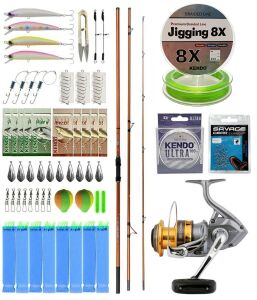 YekOutdoor Pro Olta Seti Okuma Trio Rex Surf 420cm 120-250gr 3 Parça Surf Kamışı&Shimano Makina Sedona 8000 FI