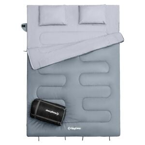 Kingcamp Oxygen 250-D Çift Kişilik Yastıklı Uyku Tulumu M.grey