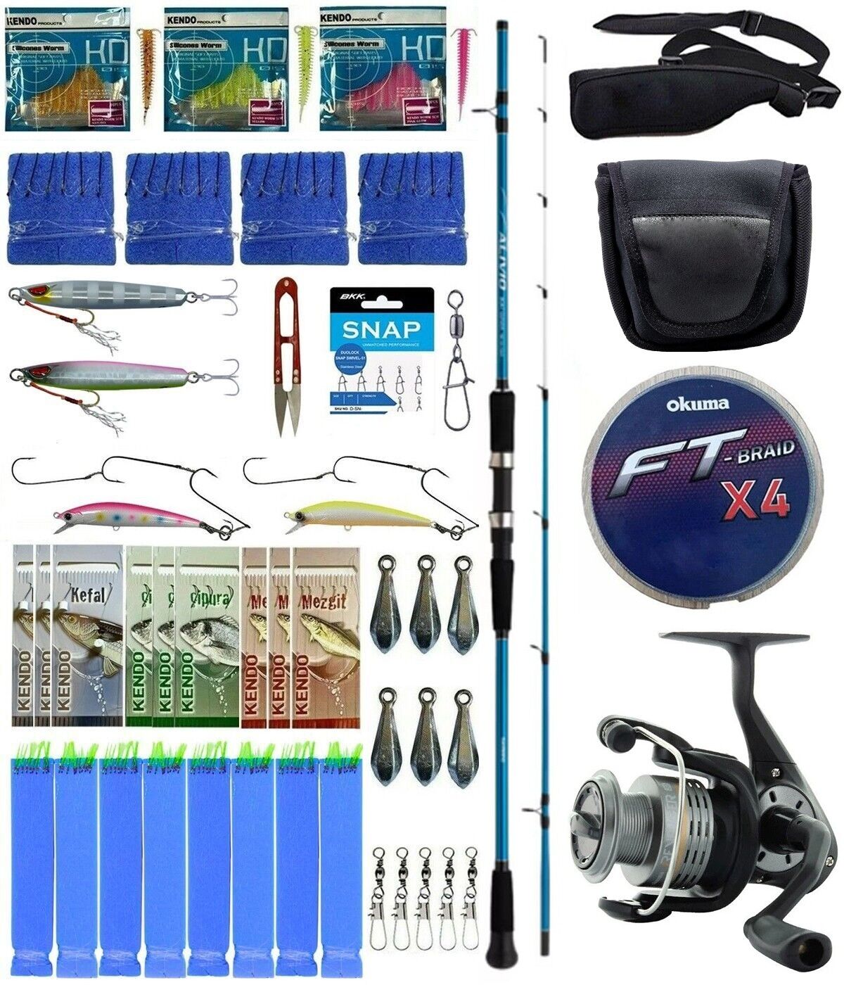 Yek Outdoor Hazır Tekne Oltası Seti Shimano Kamış Alivio Boat Quiver 2,10m 50-150g 2pc&Okuma Revenger RV-55 FD Olta Makinesi