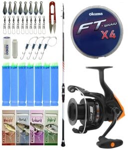 Yek Outdoor Tekne Olta Seti Shimano Kamış Vengeance AX Boat Tele 1,80m 150g 3pc&Okuma JAW-55 3+1BB Olta Makinesi